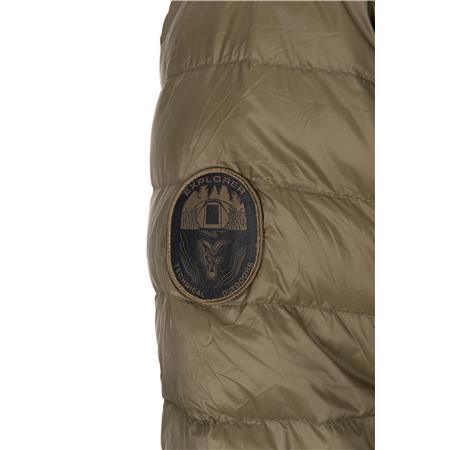 HERREJAKKE FOX EXPLORER DOWNFILL PACKAWAY KHAKI JACKET - SORT