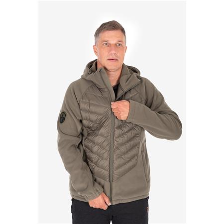 HERREJAKKE FOX EXPLORER FLEECE HOODED JACKET - GRØN