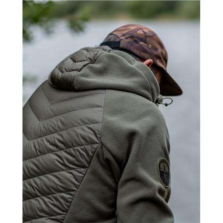 HERREJAKKE FOX EXPLORER FLEECE HOODED JACKET - GRØN