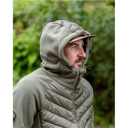 HERREJAKKE FOX EXPLORER FLEECE HOODED JACKET - GRØN