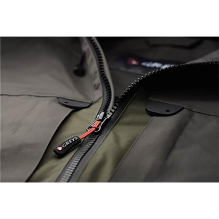 HERREJAKKE GREYS FIN FISHING JACKET - GRÅ/GRØN