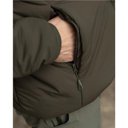 HERREJAKKE KORDA INSULATED HOODED JACKET - MØRKEOLIVEN