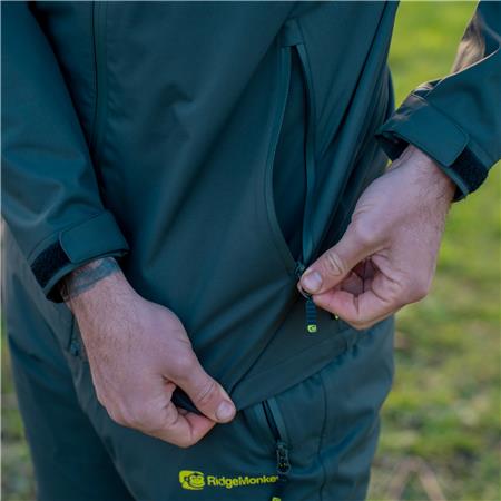HERREJAKKE RIDGE MONKEY THERMAPRO WATERPROOF SHELL - GRØN