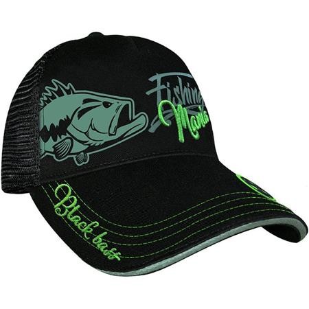 Herrekasket Hot Spot Design Cap Black Bass Mania - Sort
