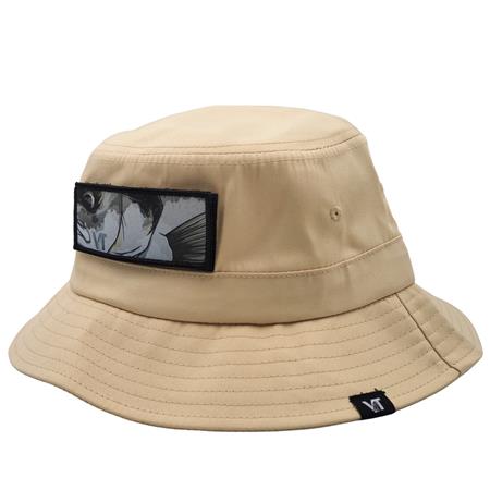 HERREN-BOB MIT KLETTVERSCHLUSS VT FISHING UPF50+ / HYDROFUGE - SAND