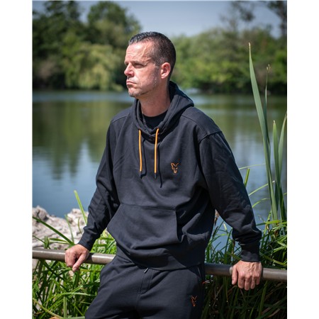 HERREN-HOODIE FOX CLASSIC HOODY - SCHWARZ/ORANGE