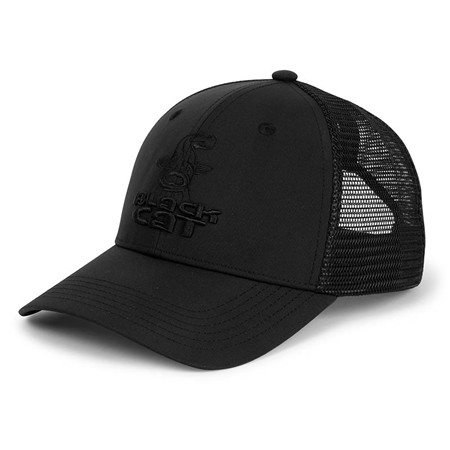 Herren-Kappe Black Cat Black Trucker Cap - Schwarz