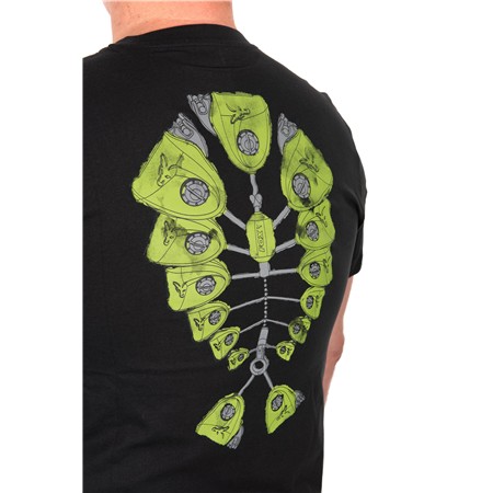HERREN KURZARM-T-SHIRT FOX GREEN INDICATOR T - SCHWARZ
