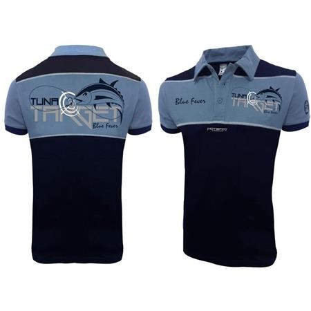 Herren Polo Hot Spot Design Tuna Target - Bleu Marine
