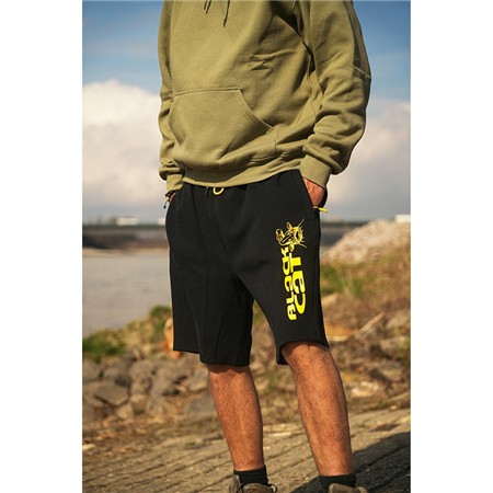 HERREN SHORT BLACK CAT JOGGER SHORTS - NOIR