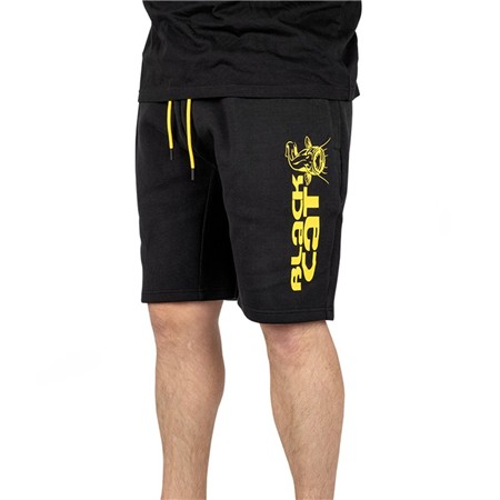 Herren Short Black Cat Jogger Shorts - Noir