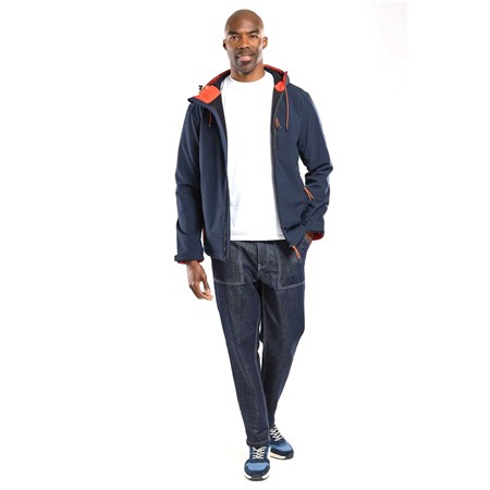 HERREN-SOFTSHELL BERMUDES MIT KAPUZE SEABOARD - NAVY