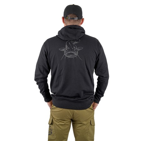 HERREN SWEATSHIRT BLACK CAT BLACK HOODY - NOIR
