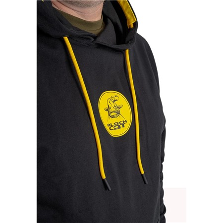 HERREN SWEATSHIRT BLACK CAT BLACK HOODY - NOIR
