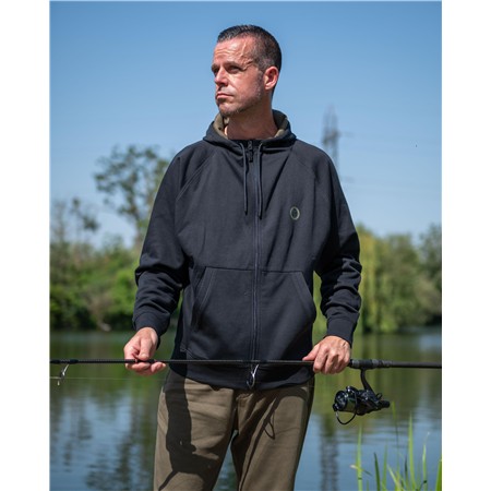 HERREN-SWEATSHIRT FOX COLLECTION ZIPPED HOODY - SCHWARZ