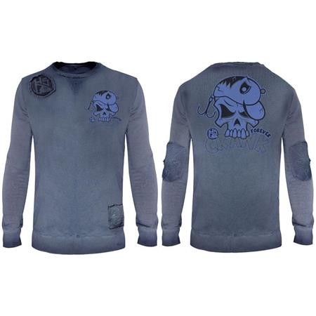 HERREN SWEATSHIRT HOT SPOT DESIGN CRANK FOREVER - BLEU