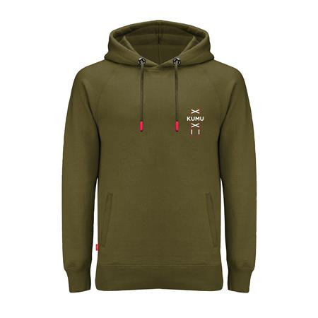 HERREN-SWEATSHIRT KUMU EARN YOUR STRIPES HOODIE - KHAKI