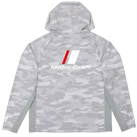 HERREN-SWEATSHIRT MAJOR CRAFT SUN PROTECTION HOODIE - HELLGRAU