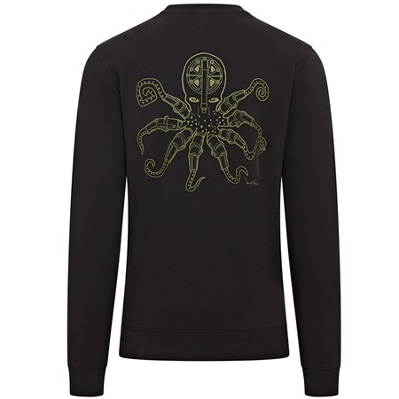 HERREN SWEATSHIRT TRAKKER OCTOPUS RS - NOIR