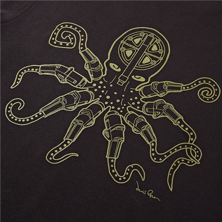 HERREN SWEATSHIRT TRAKKER OCTOPUS RS - NOIR