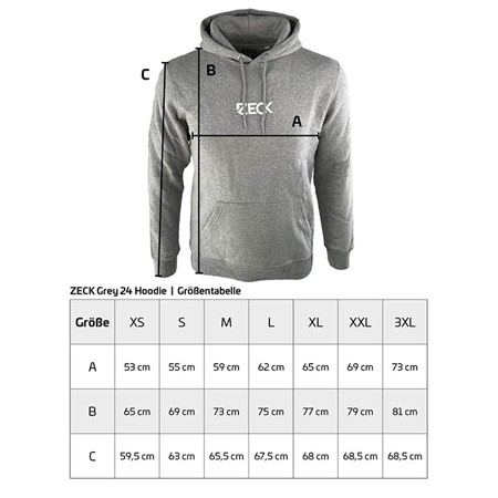 HERREN-SWEATSHIRT ZECK HOODIE - GRAU