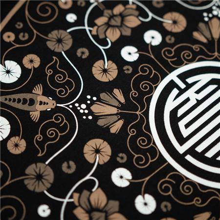 HERREN-T-SHIRT KURZÄRMELIG KUMU LOTUS - SCHWARZ