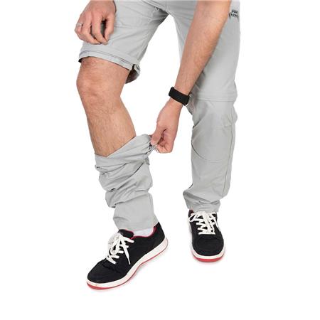 HERRENHOSE FOX RAGE ZIP-OFF SHORTS - GRIS