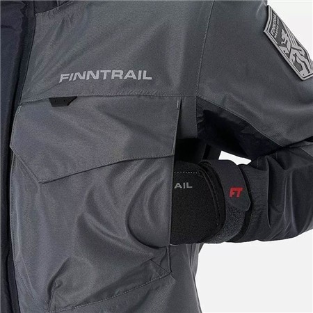 HERRENJACKE FINNTRAIL WASSERDICHT COASTER - GRAU