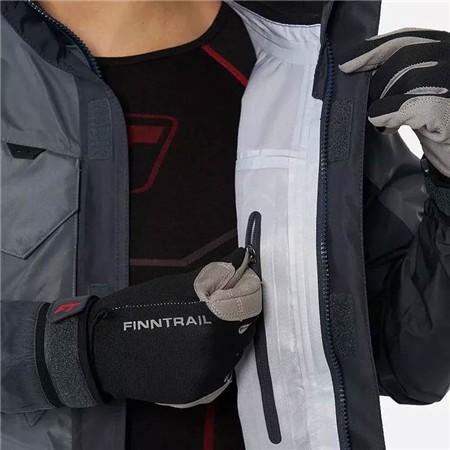 HERRENJACKE FINNTRAIL WASSERDICHT COASTER - GRAU