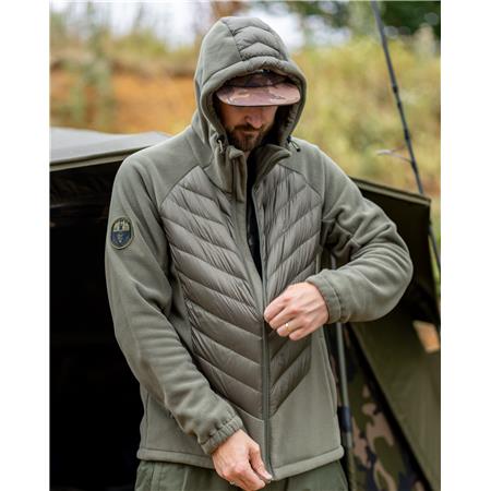HERRENJACKE FOX EXPLORER FLEECE HOODED JACKET - GRÜN