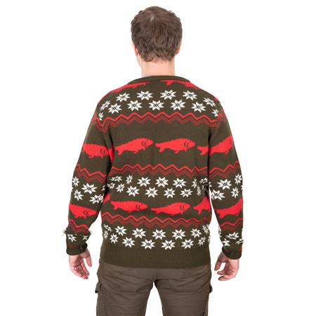 HERRENPULLOVER FOX XMAS JUMPER - KHAKI