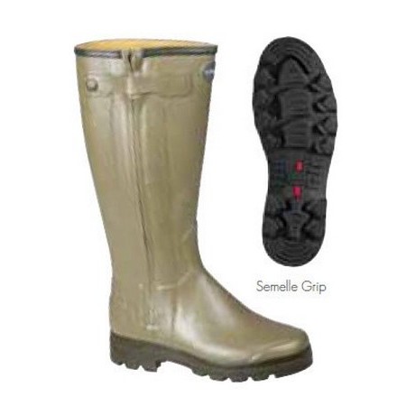 HERRENSTIEFEL NACH MASS  LE CHAMEAU FÜR DIE JAGD NEOPREN - GRÜN