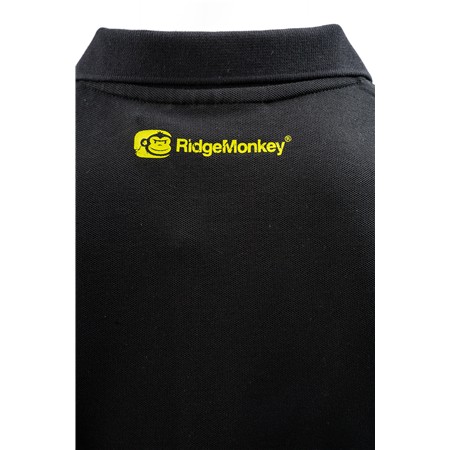 HERREPOLO MED KORTE ÆRMER RIDGE MONKEY APEAREL LIGHTWEIGHT CLASSIC POLO SHIRT - SORT