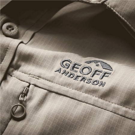 HERRES KORTÆRMEDE SKJORTE GEOFF ANDERSON EZMAR LIGHT S/S - KHAKI