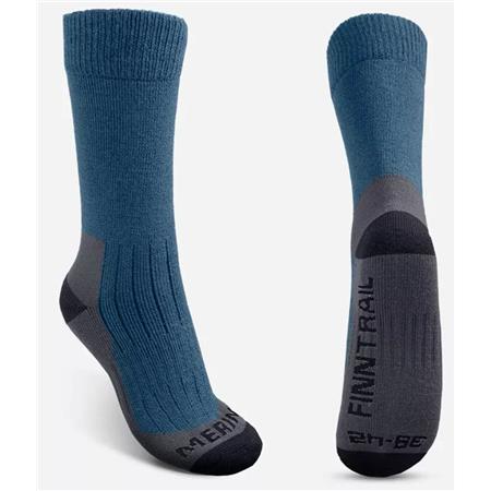 Herresokker Finntrail Merino Blue 3201 - Grå