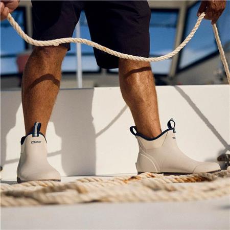HERRESTØVLER XTRATUF ANKLE DECK BOOT - ELFENBEN/MARINEBLÅ