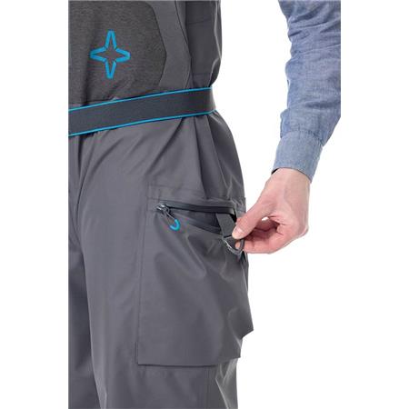 HERREVADERS AAVA TYRSKY BIB & BRACE TROUSERS - GRÅ