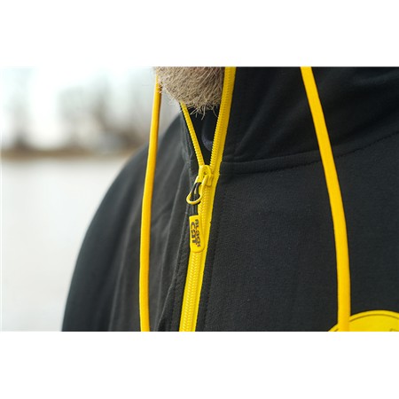 HERRSWEATSHIRT BLACK CAT BLACK ZIPPED HOODY - SVART