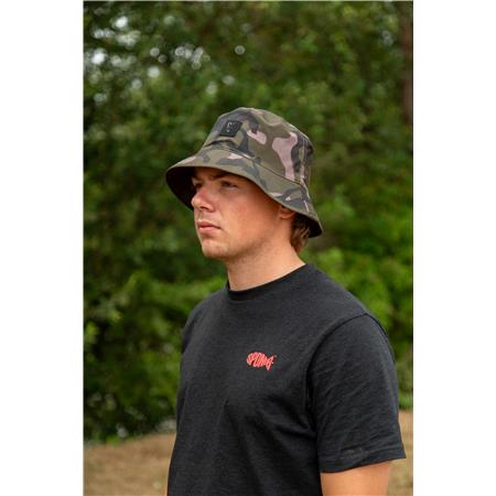 HOED FOX REVERSIBE BUCKET HAT - KAKI-CAMO