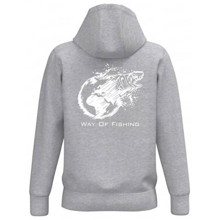HOODIE HEREN W.O.F. TERRE - LICHTGRIJS