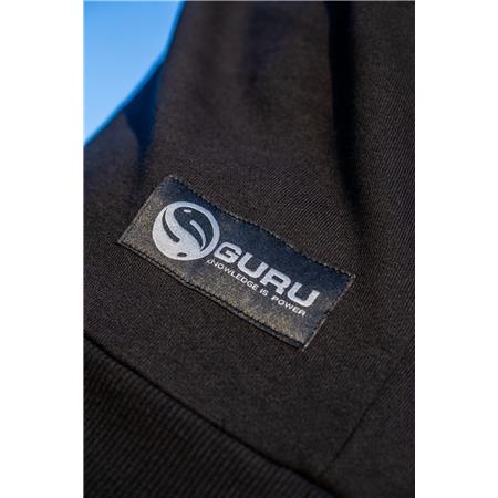 HOODIE VOOR HEREN GURU BLACK PATCH HOODIE - ZWART