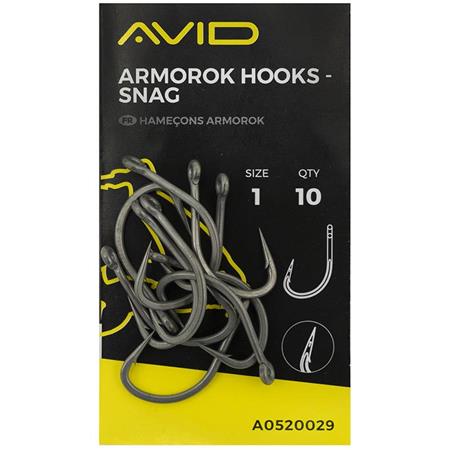 Hook Carp Avid Carp Armorok  Snag - Pack Of 10