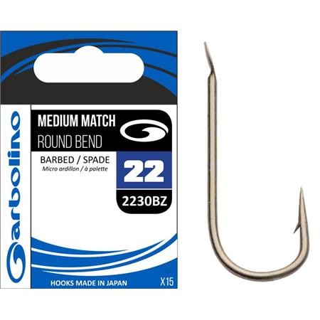 Hook Garbolino Medium Match Round Bend 2230Bz
