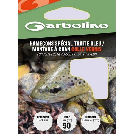 Hook To Nylon Garbolino Special Blue Trout - Pack Of 10