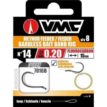 Hook To Nylon Vmc 7016 Bait Band Rig Barbless