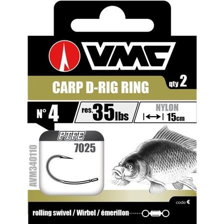 Hook To Nylon Vmc 7025 Carp D-Rig Ring