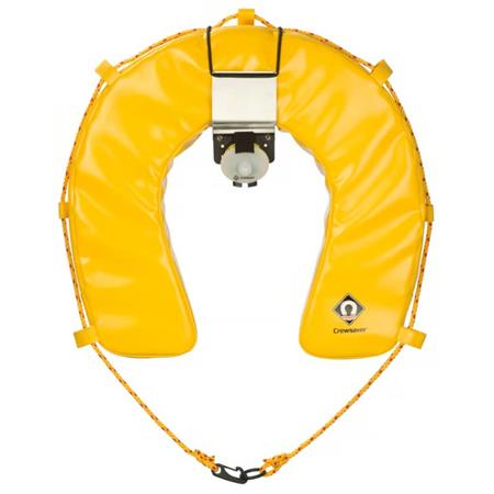 HORSESHOE LIFEBUOY CREWSAVER HAMBLE WITH SELF-RIGHTING LIGHT KIT - YELLOW