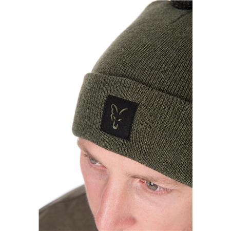 HUE FOX COLLECTION BOBBLE HAT - GRØN