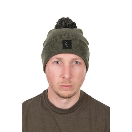 HUE FOX COLLECTION BOBBLE HAT - GRØN