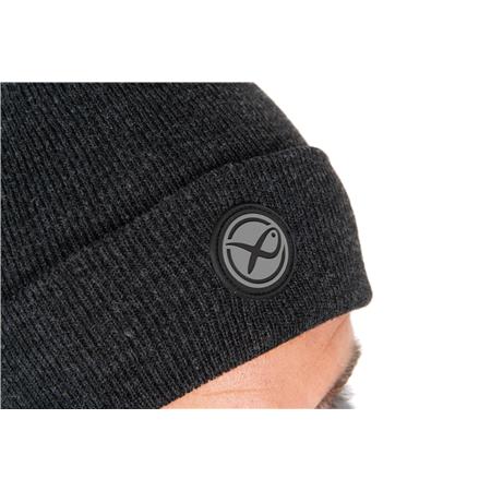 HUE FOX MATRIX GREY BEANIE - GRÅ